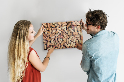 Tableau magnétique bouchons de vin