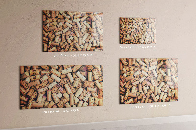 Tableau magnétique bouchons de vin