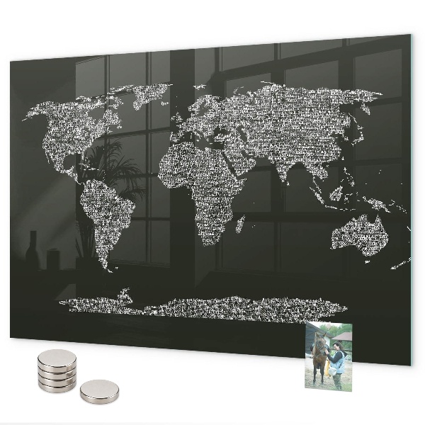 Tableau magnétique Noms des continents