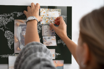 Tableau magnétique Noms des continents