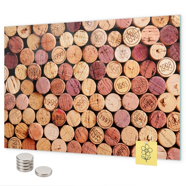Tableau magnétique bouchons de vin