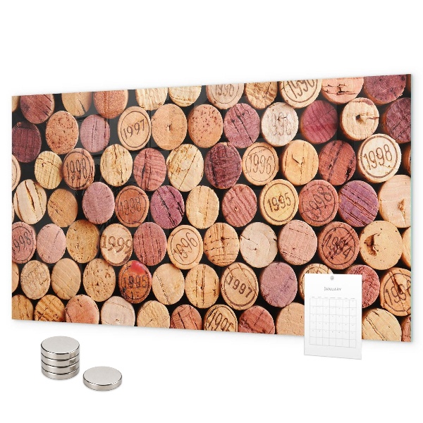 Tableau magnétique bouchons de vin
