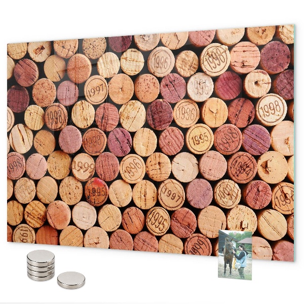 Tableau magnétique bouchons de vin