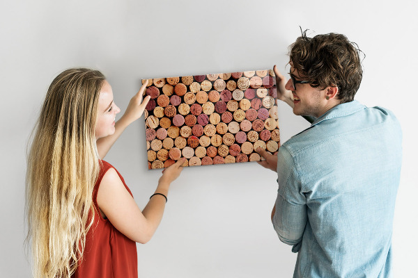 Tableau magnétique bouchons de vin