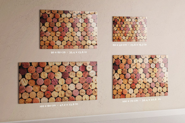 Tableau magnétique bouchons de vin