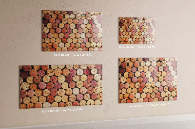 Tableau magnétique bouchons de vin