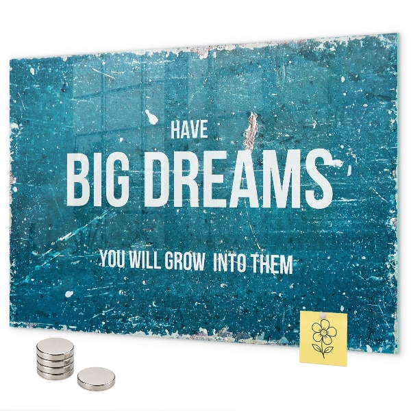 Tableau magnétique Texte de motivation
