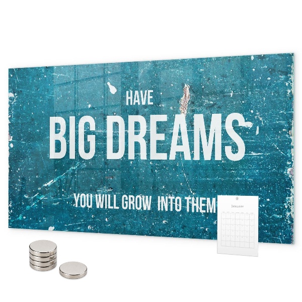 Tableau magnétique Texte de motivation
