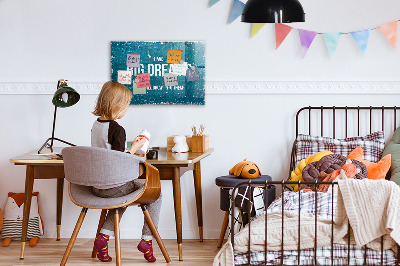 Tableau magnétique Texte de motivation