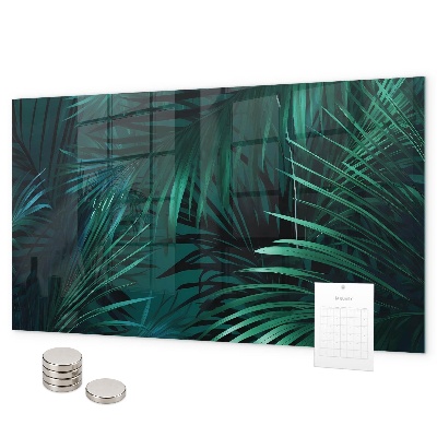 Tableau magnétique feuilles tropicales