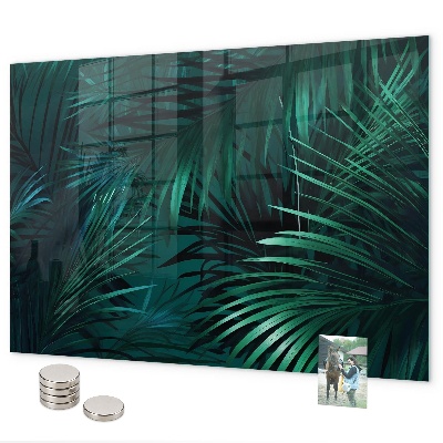 Tableau magnétique feuilles tropicales