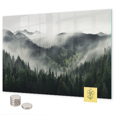 Tableau magnétique mural paysage forestier