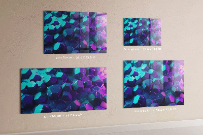 Tableau magnétique mural figures géométriques