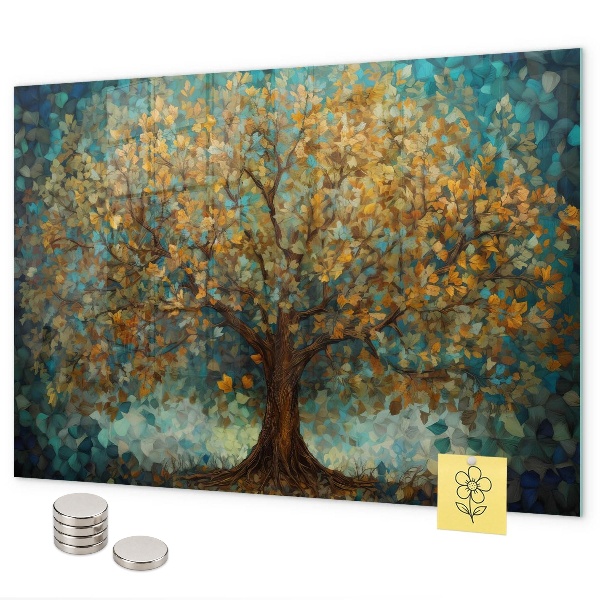 Tableau magnétique mural Arbre mosaïque