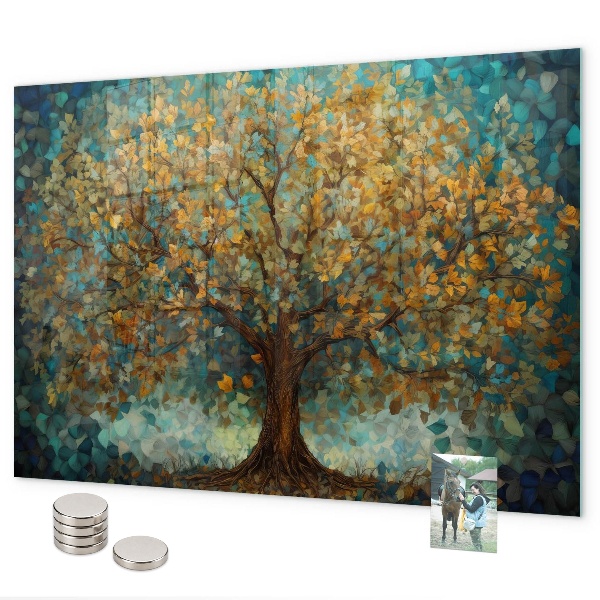 Tableau magnétique mural Arbre mosaïque