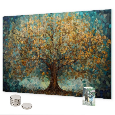 Tableau magnétique mural Arbre mosaïque