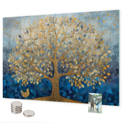 Tableau magnétique Arbre abstrait