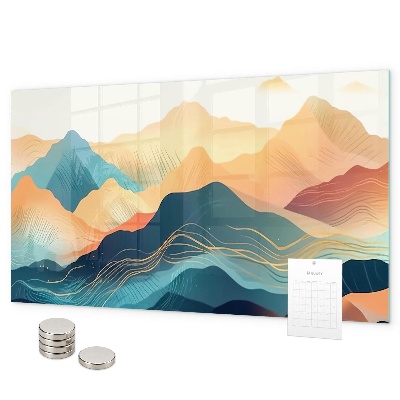 Tableau magnétique paysage de montagne