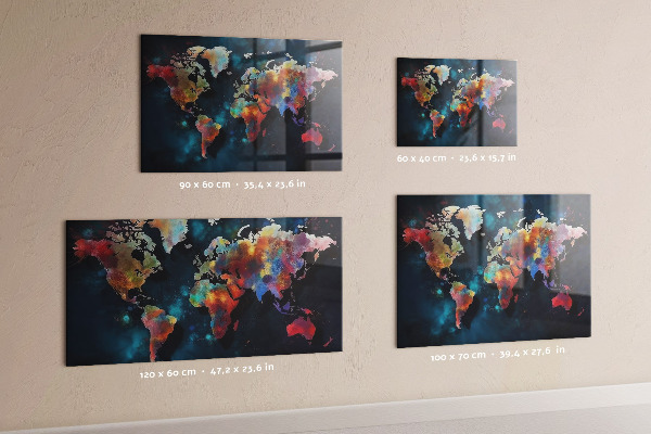 Tableau magnétique mural Carte abstraite