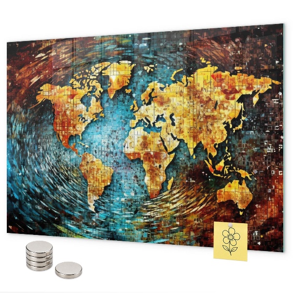 Tableau magnétique mural Un monde de chaos