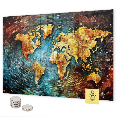 Tableau magnétique mural Un monde de chaos