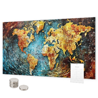 Tableau magnétique mural Un monde de chaos