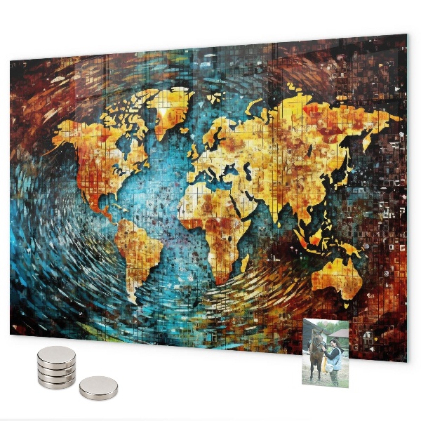 Tableau magnétique mural Un monde de chaos