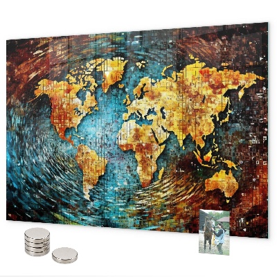 Tableau magnétique mural Un monde de chaos