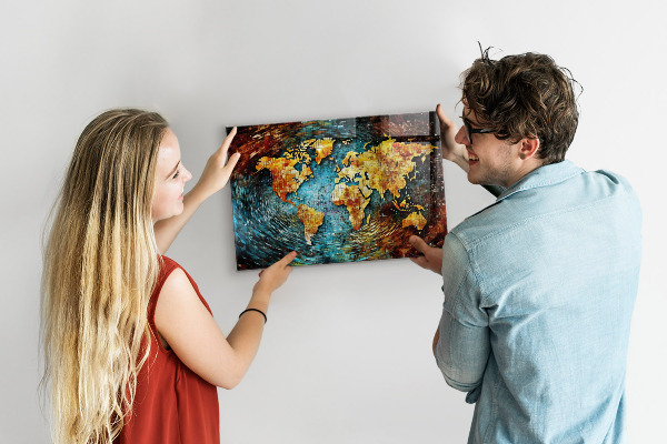 Tableau magnétique mural Un monde de chaos