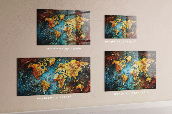 Tableau magnétique mural Un monde de chaos