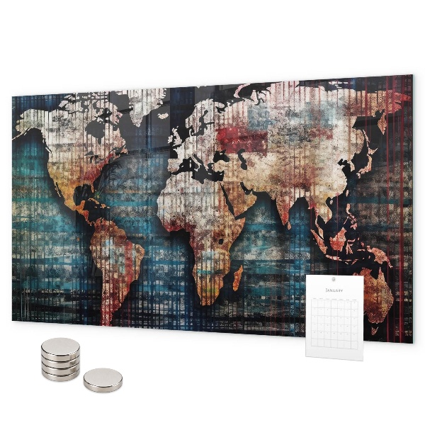 Tableau magnétique Carte linéaire