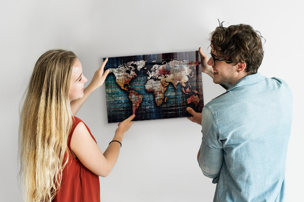 Tableau magnétique Carte linéaire