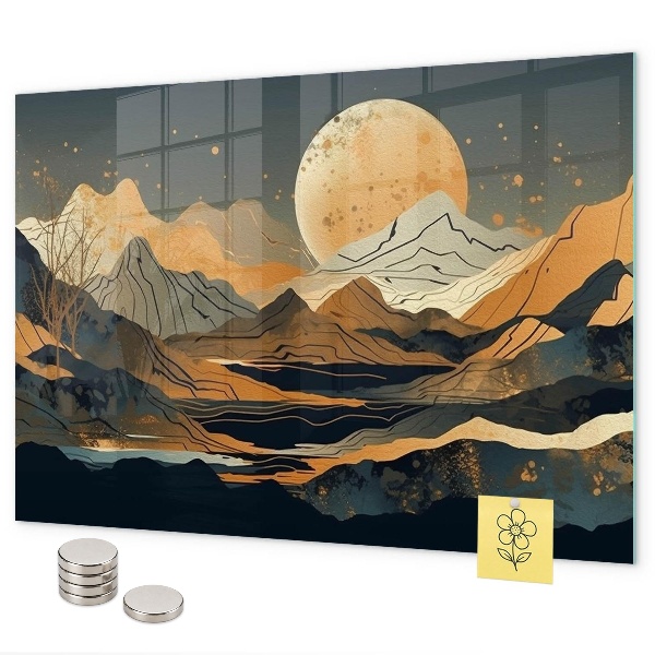 Tableau magnétique mural paysage abstrait