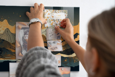 Tableau magnétique mural paysage abstrait