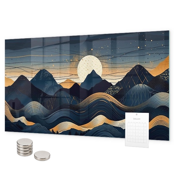 Tableau magnétique Paysage du coucher de soleil