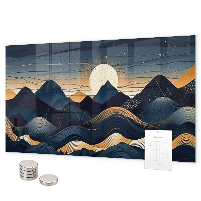 Tableau magnétique Paysage du coucher de soleil