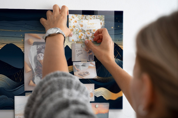 Tableau magnétique Paysage du coucher de soleil