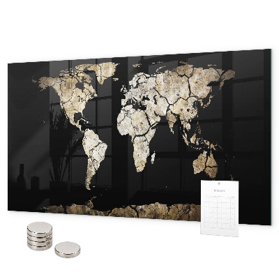 Tableau magnétique mural Carte mondiale de la sécheresse