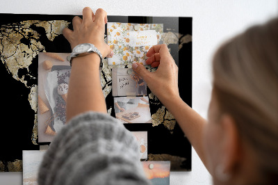 Tableau magnétique mural Carte mondiale de la sécheresse