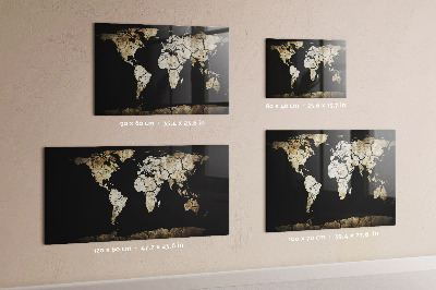Tableau magnétique mural Carte mondiale de la sécheresse