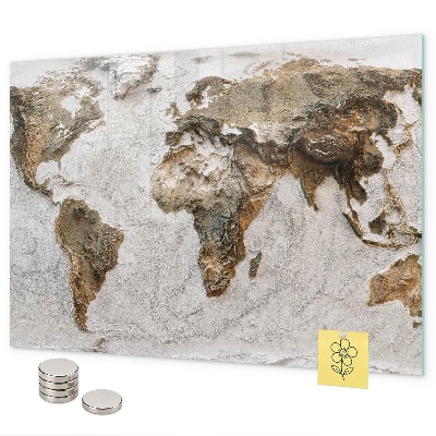 Tableau magnétique Carte du vieux monde