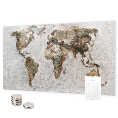 Tableau magnétique Carte du vieux monde