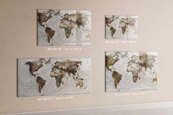 Tableau magnétique Carte du vieux monde