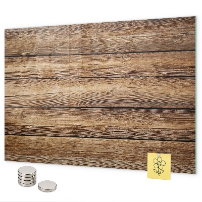 Tableau magnétique mural planches de bois