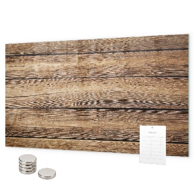 Tableau magnétique mural planches de bois