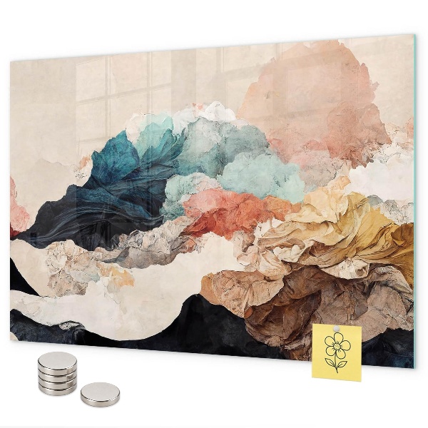 Tableau magnétique paysage abstrait