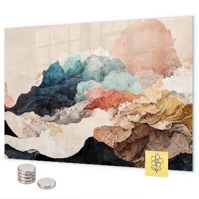 Tableau magnétique paysage abstrait