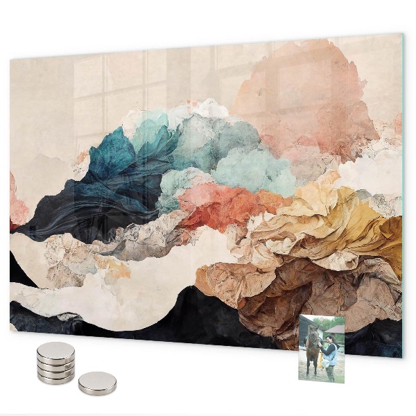 Tableau magnétique paysage abstrait