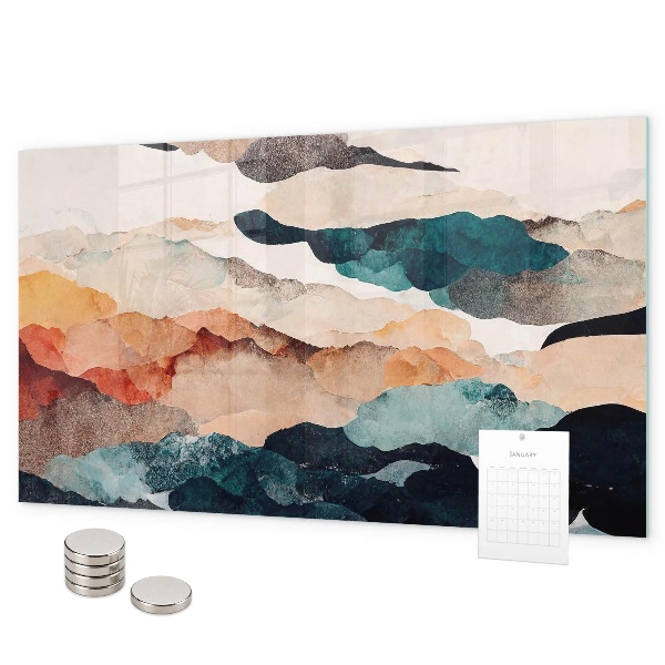 Tableau magnétique mural paysage abstrait