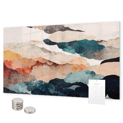 Tableau magnétique mural paysage abstrait